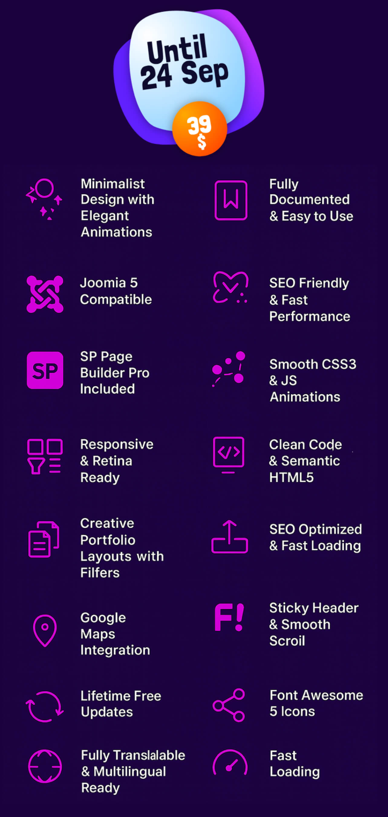Creative Joomla 5 Template for Portfolios & Agencies
